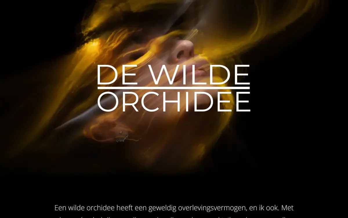 De homepage van De Wilde Orchidee
